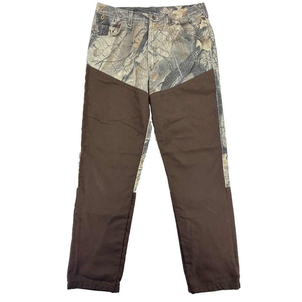 Wrangler Rugged Wear Pants Men 36x34 (34x33) Camo Realtree Hardwoods Brush Guard